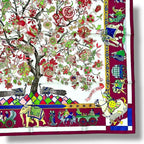 Hermes Scarf Silk Fantaisies Indiennes Dazzling India Multicolor — view 6