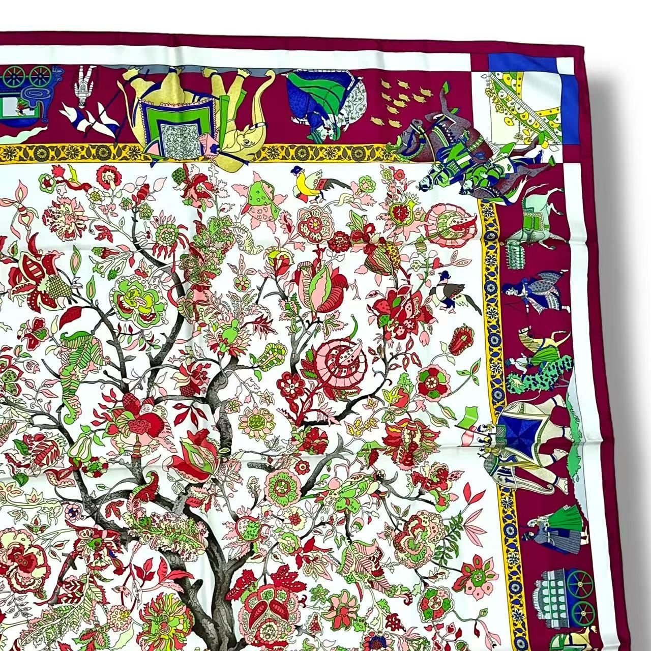 Hermes Scarf Silk Fantaisies Indiennes Dazzling India Multicolor — view 3
