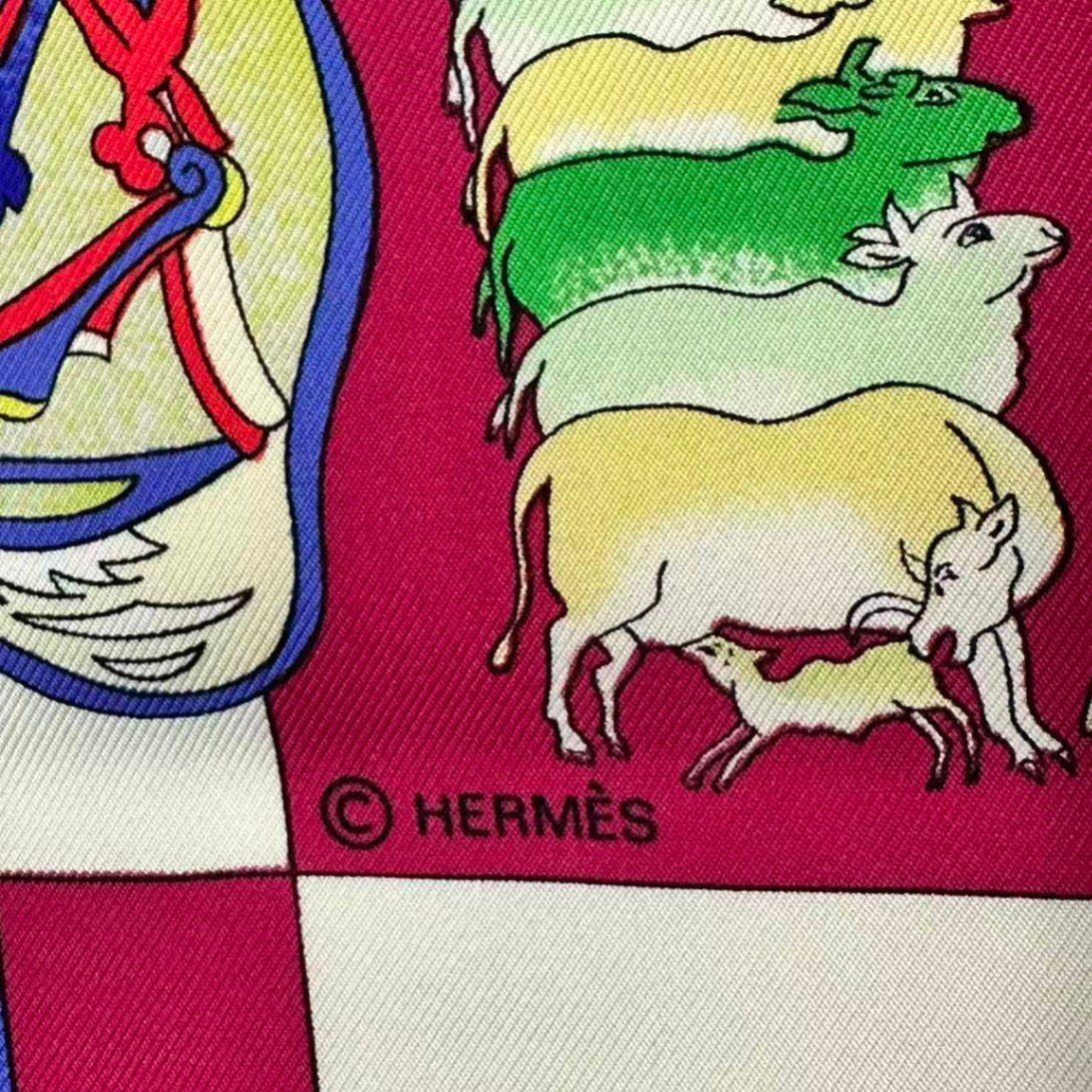 Hermes Scarf Silk Fantaisies Indiennes Dazzling India Multicolor — view 5