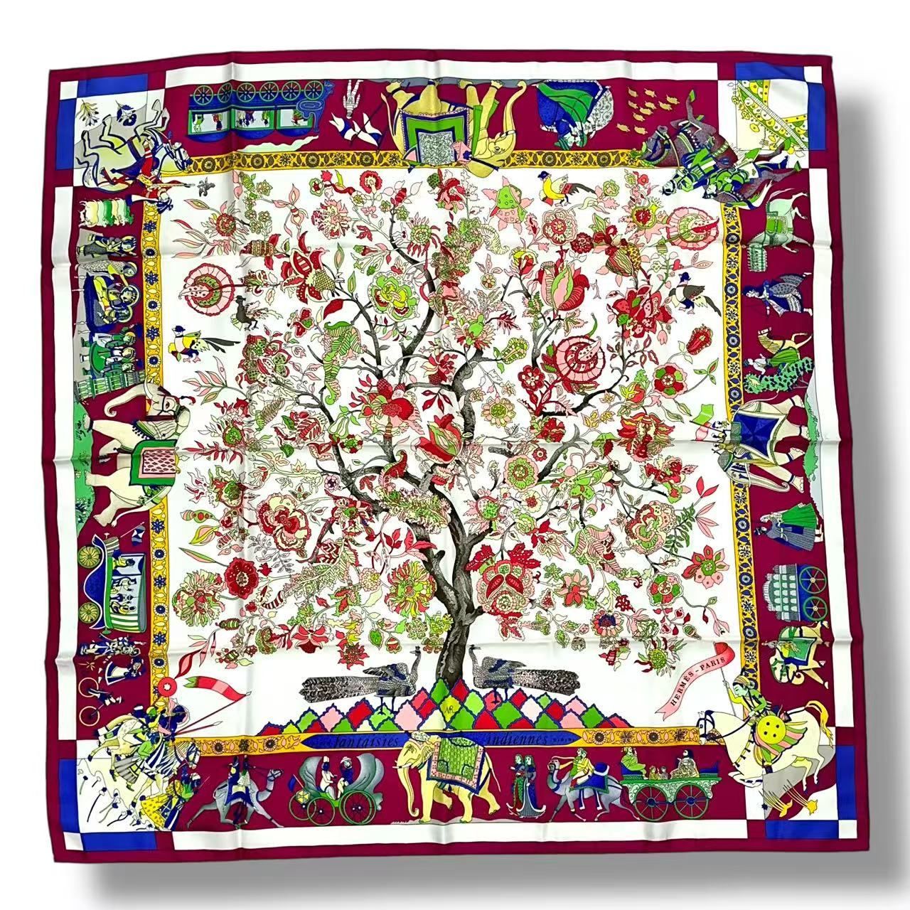 Hermes Scarf Silk Fantaisies Indiennes Dazzling India Multicolor