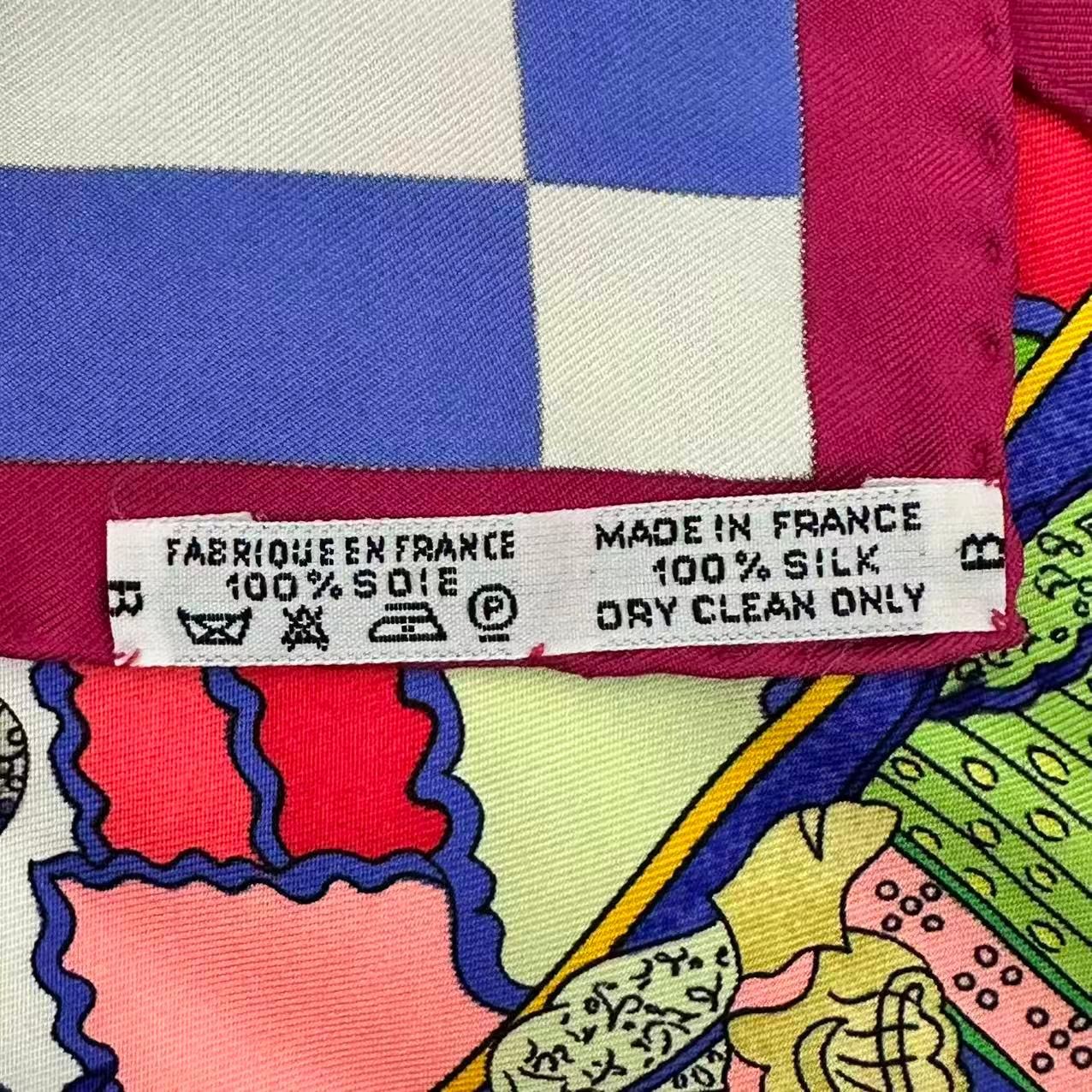 Hermes Scarf Silk Fantaisies Indiennes Dazzling India Multicolor — view 9