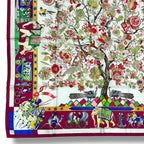 Hermes Scarf Silk Fantaisies Indiennes Dazzling India Multicolor — view 4