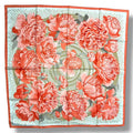 Hermes Scarf Silk les Pivoines Pink