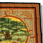 Hermes Scarf Silk Sous le Cedre Under the Himalayan Cedar Brown — view 3