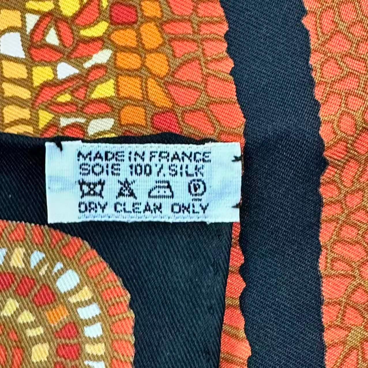 Hermes Scarf Silk Sous le Cedre Under the Himalayan Cedar Brown — view 9
