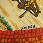 Hermes Scarf Silk Sous le Cedre Under the Himalayan Cedar Brown — view 5