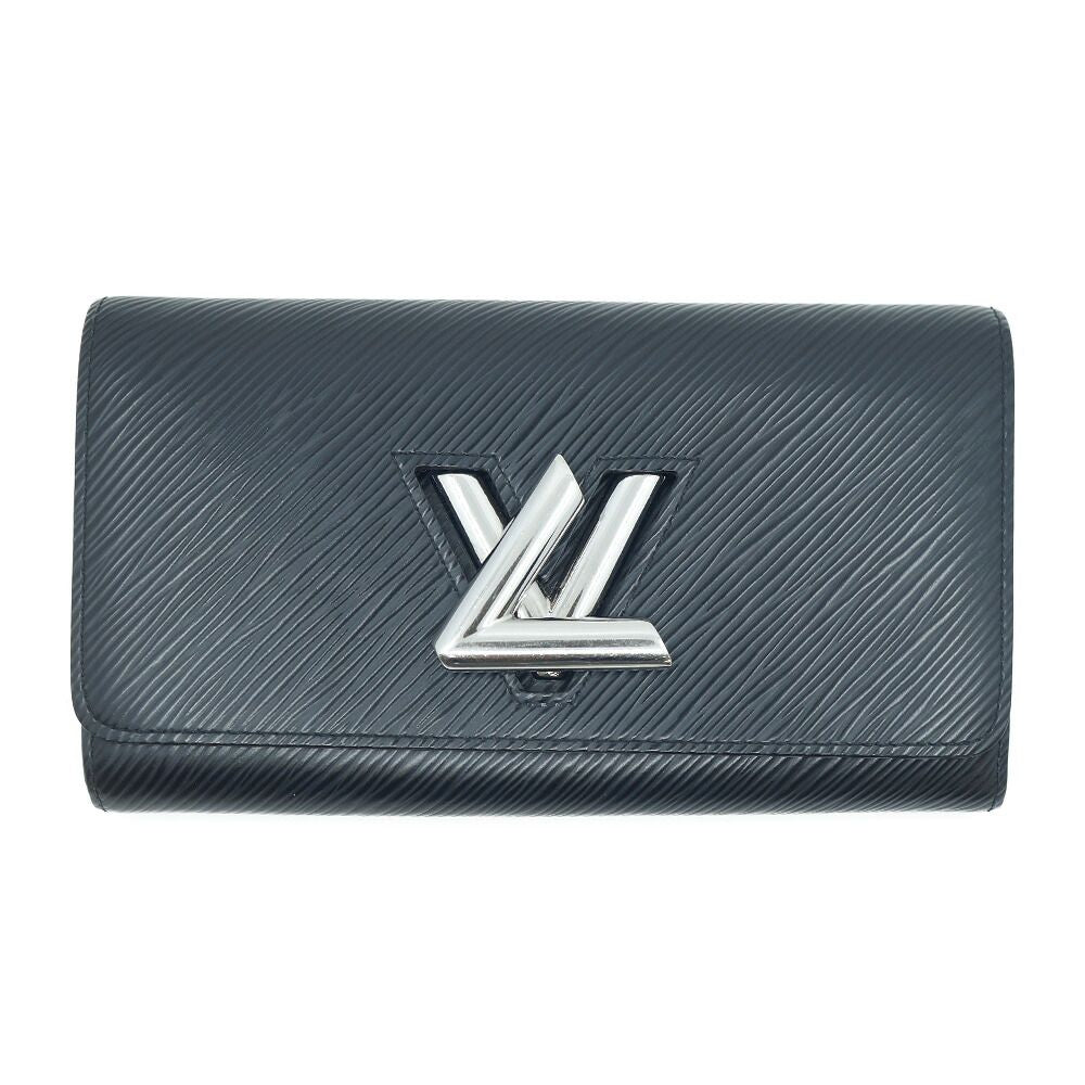 Louis Vuitton Portefeuille Twist Epi Leather Black Silver Wallet