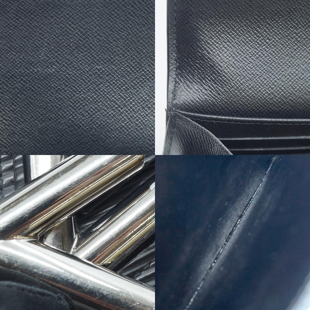 Louis Vuitton Portefeuille Twist Epi Leather Black Silver Wallet