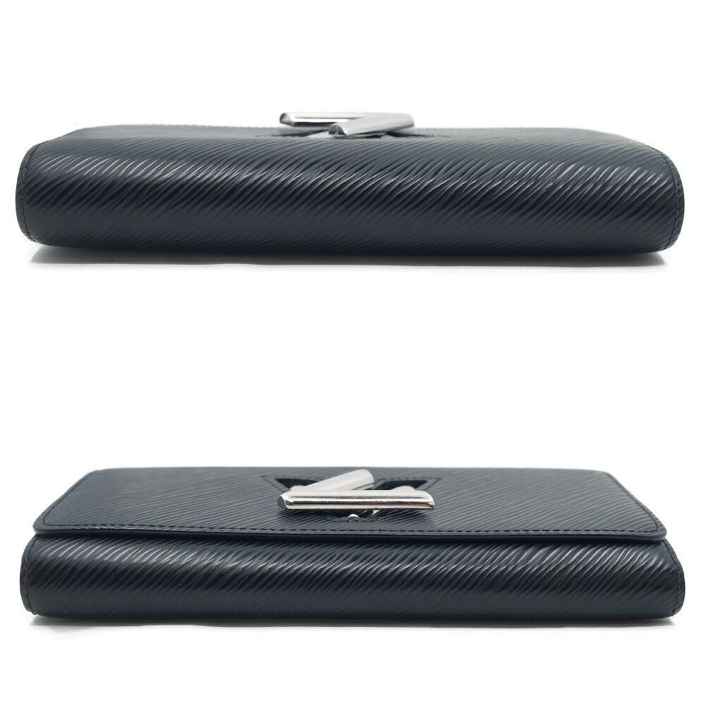 Louis Vuitton Portefeuille Twist Epi Leather Black Silver Wallet