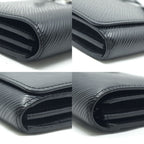 Louis Vuitton Portefeuille Twist Epi Leather Black Silver Wallet