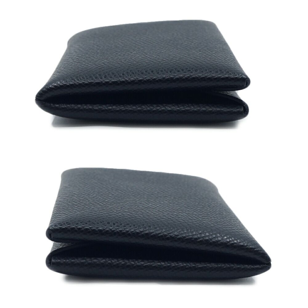 Hermes Calvi Coin Case Card Black Silver — view 4