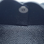 Hermes Calvi Coin Case Card Black Silver — view 7