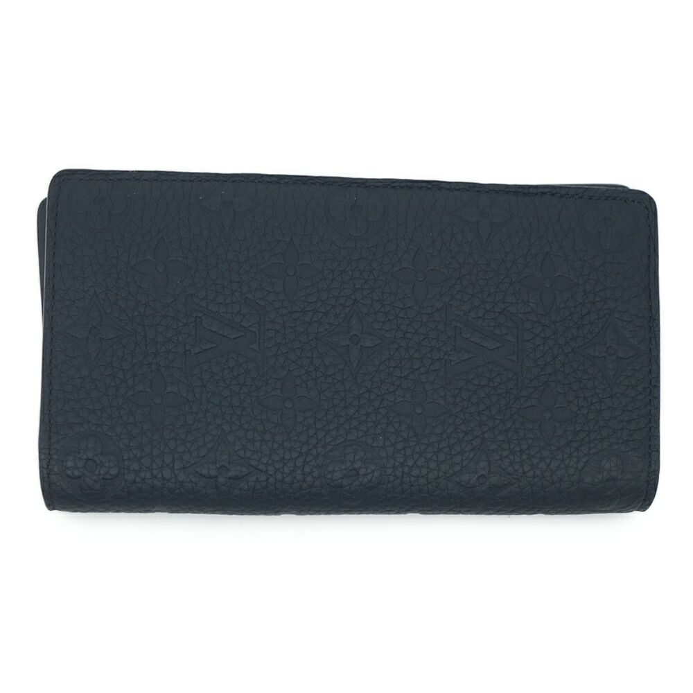 Louis Vuitton Portefeuille Plaza Wallet Silver Black Leather — view 2