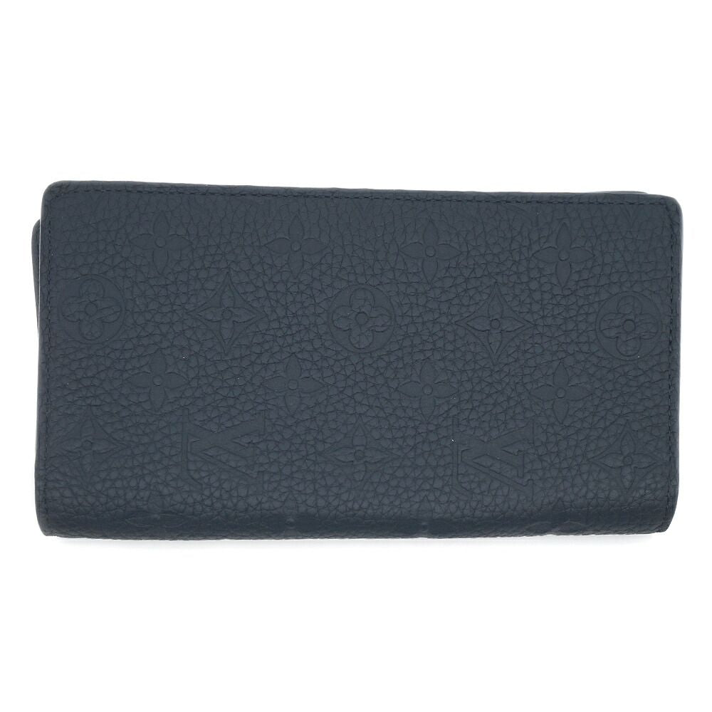 Louis Vuitton Portefeuille Plaza Wallet Silver Black Leather