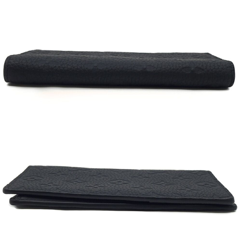 Louis Vuitton Portefeuille Plaza Wallet Silver Black Leather — view 3