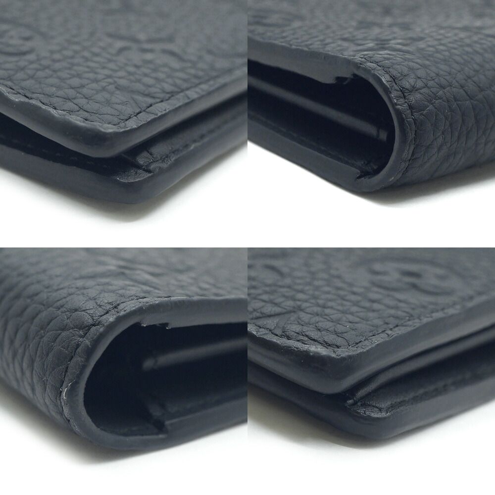 Louis Vuitton Portefeuille Plaza Wallet Silver Black Leather — view 5
