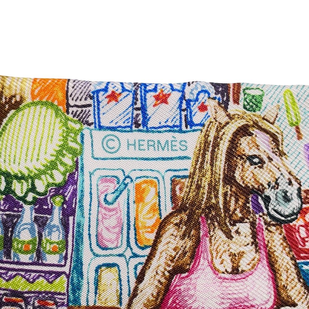 Hermes Scarf Twilly of Light City Silk — view 5