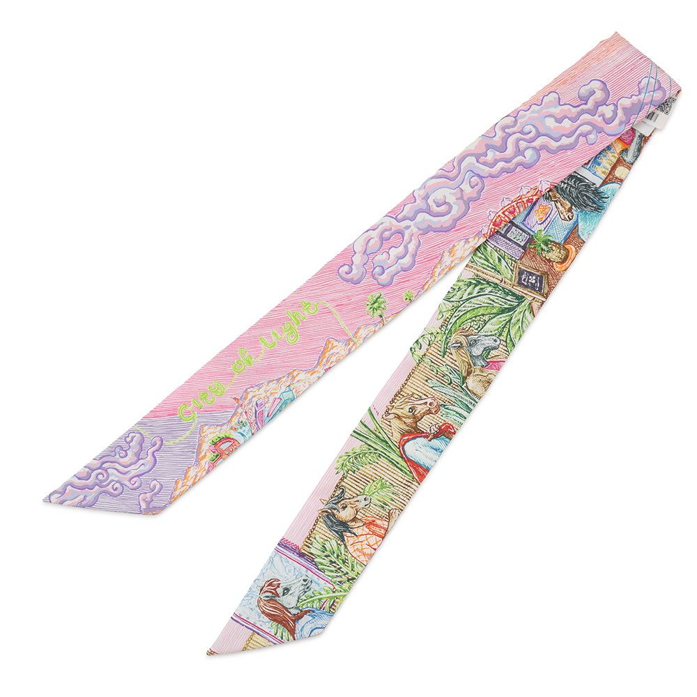 Hermes Scarf Twilly of Light City Silk — view 2