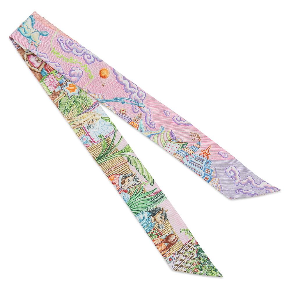 Hermes Scarf Twilly of Light City Silk — view 3