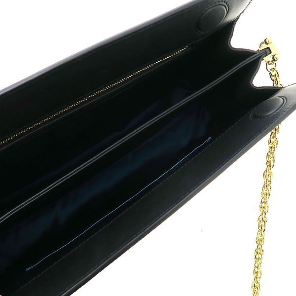 Gucci Embroidery Chain Shoulder Bag Black — view 2