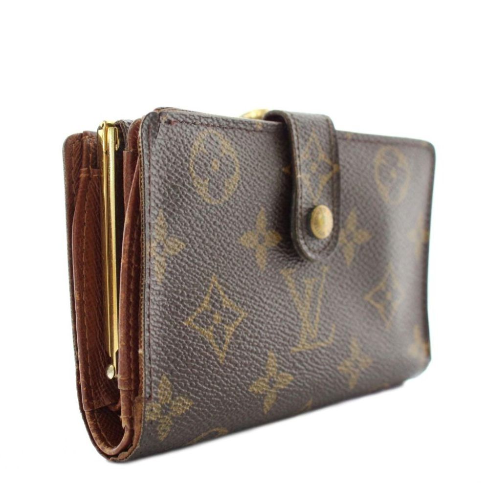 Louis Vuitton Monogram Portefeuille Viennois Wallet Bifold Kiss Lock Leather — view 5