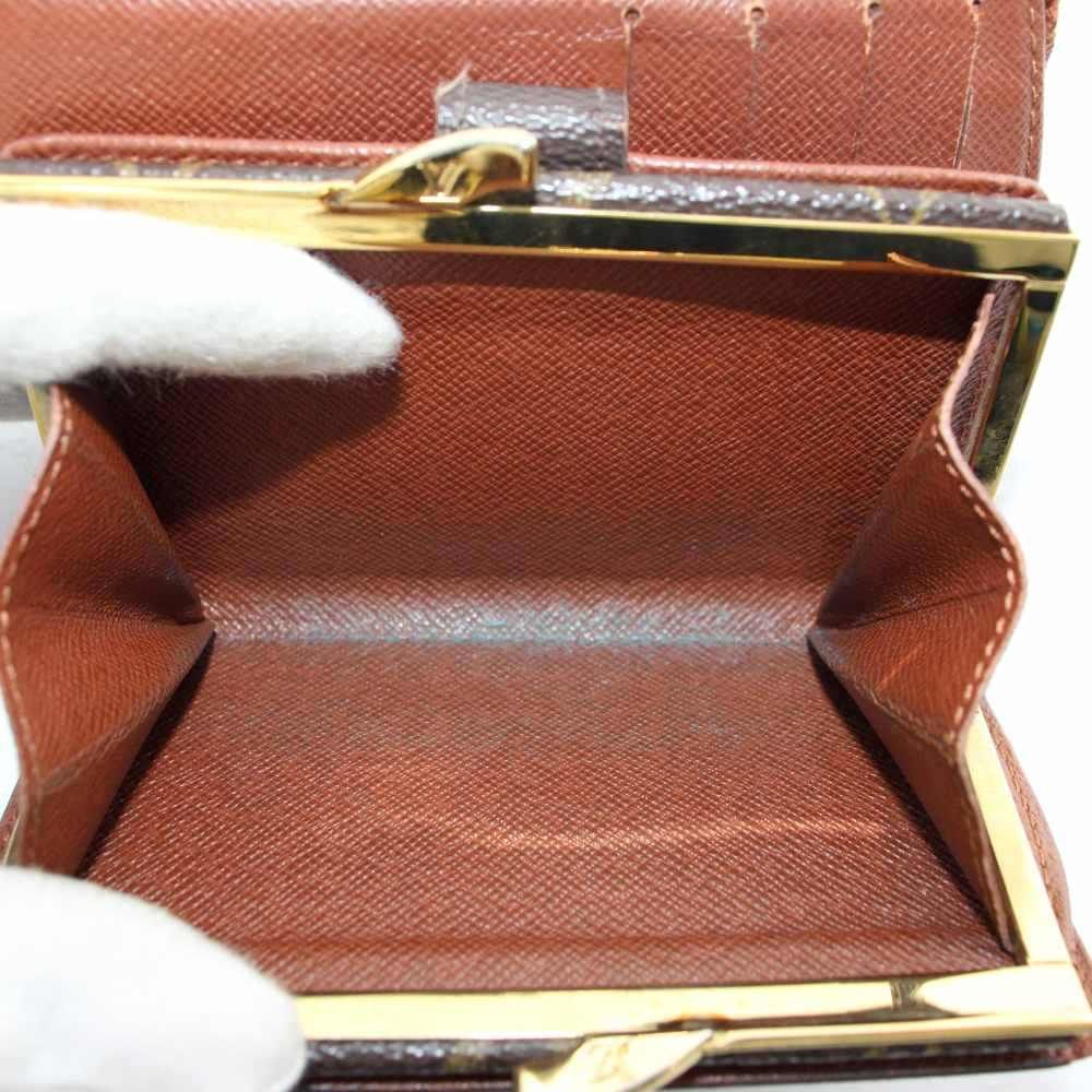 Louis Vuitton Monogram Portefeuille Viennois Wallet Bifold Kiss Lock Leather — view 8