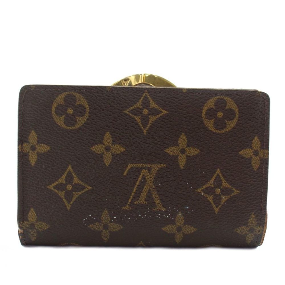 Louis Vuitton Monogram Portefeuille Viennois Wallet Bifold Kiss Lock Leather — view 2