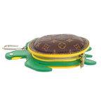 Louis Vuitton LV Turtle Key Holder Bag Charm Monogram Brown Green Yellow Silver — view 6