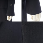 Chanel Tweed Zip Up Jacket Skirt Set Black 38 — view 8