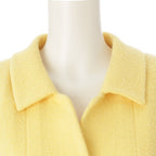 Chanel Wool Coco Button Tweed Tailored Jacket Yellow 38 — view 5