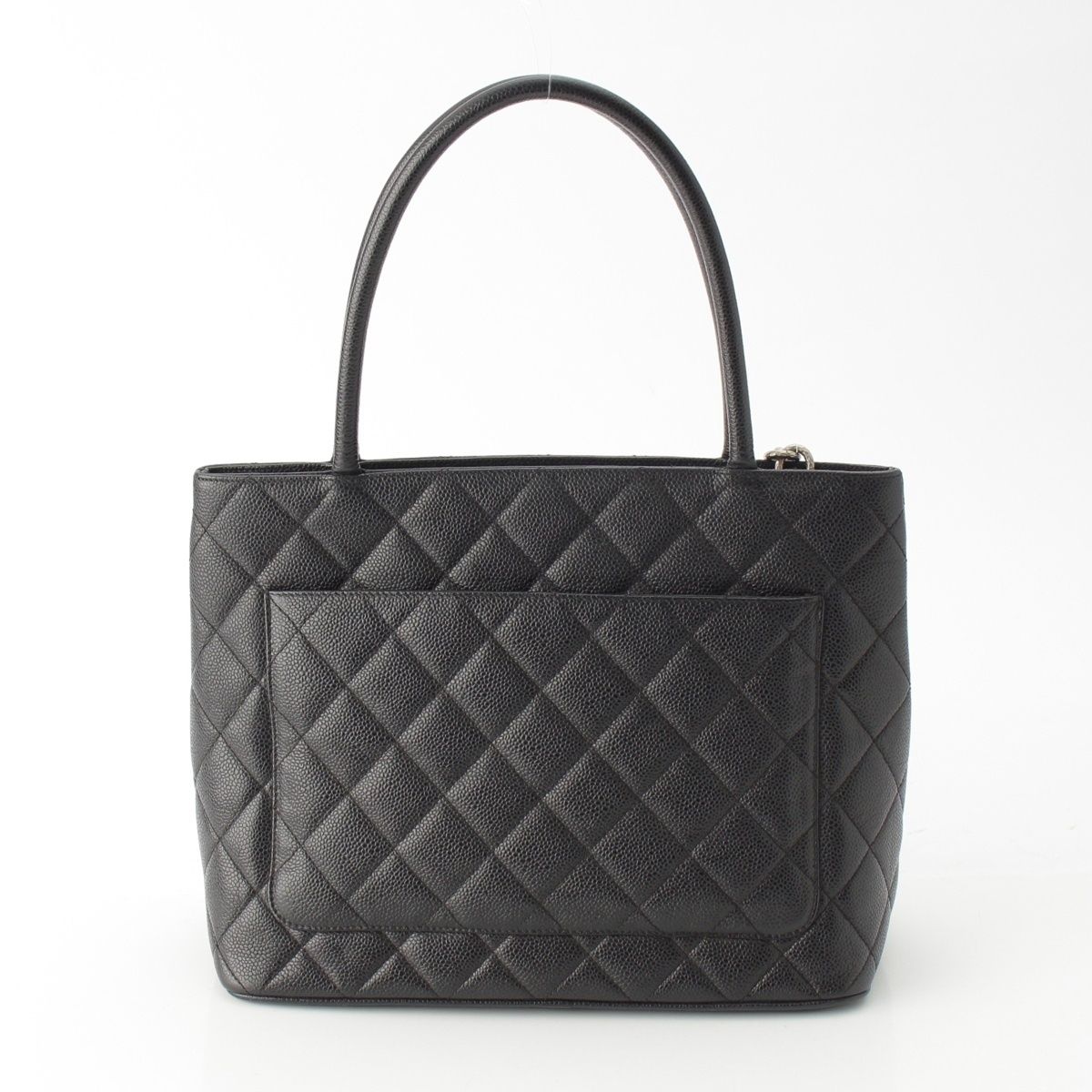 Chanel Caviar Leather Reprint Tote Bag Black