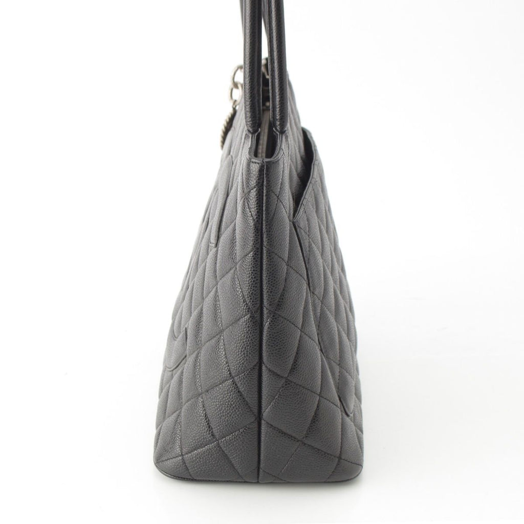 Chanel Caviar Leather Reprint Tote Bag Black