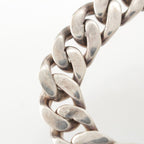 Hermes Vintage Gaetan de Percin Boucle Sellier Book le MM Chain Bracelet Silver