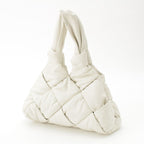 Bottega Veneta Padded Lock Tote Bag White