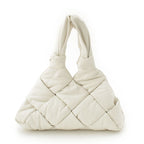 Bottega Veneta Padded Lock Tote Bag White