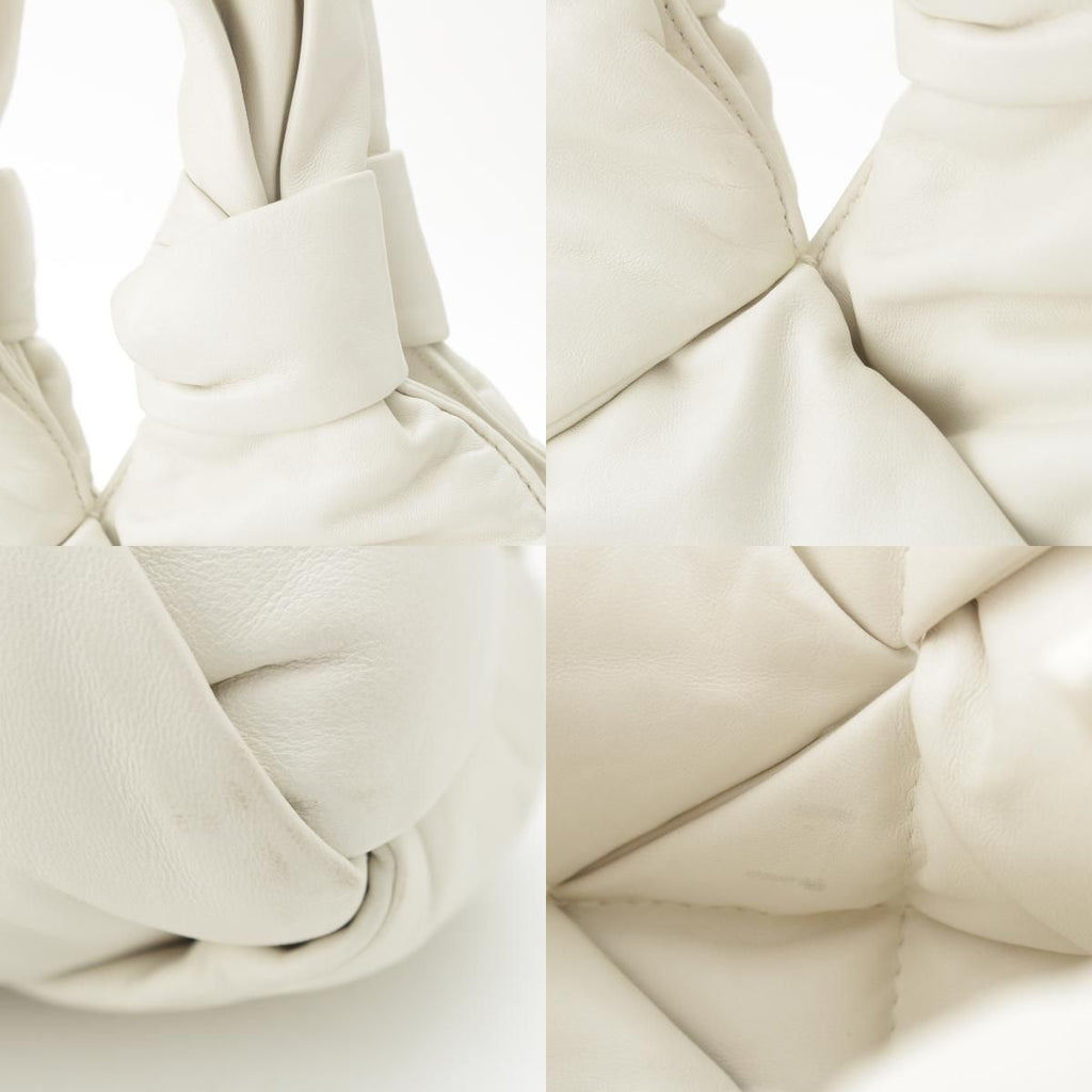 Bottega Veneta Padded Lock Tote Bag White