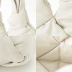 Bottega Veneta Padded Lock Tote Bag White