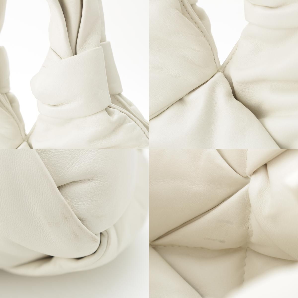 Bottega Veneta Padded Lock Tote Bag White