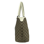 Gucci Tote GG Plus Supreme Beige Dark Brown Ivory Leather — view 4