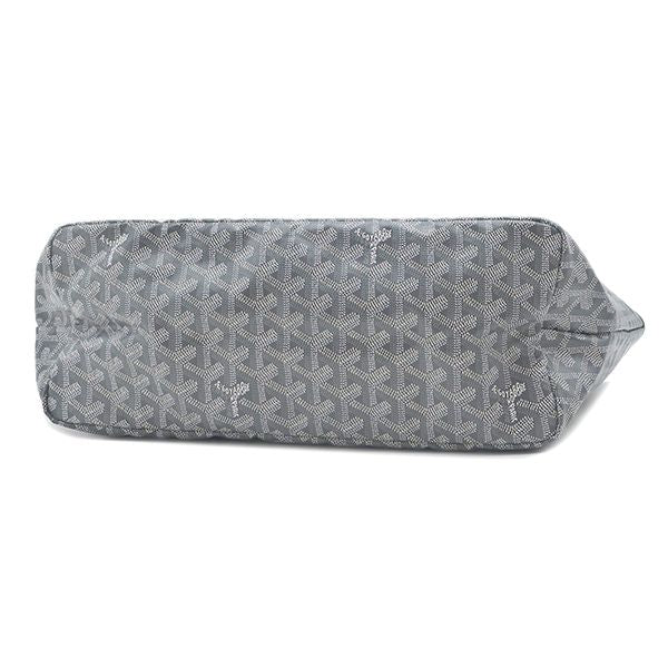Goyard Tote Saint Louis PM Canvas in Chevroche Gray Silver Reversible Herringbon — view 3
