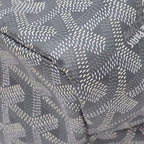 Goyard Tote Saint Louis PM Canvas in Chevroche Gray Silver Reversible Herringbon — view 4