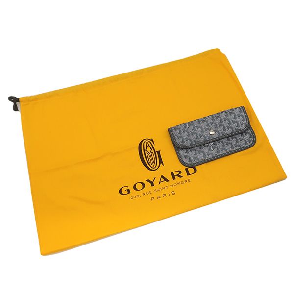 Goyard Tote Saint Louis PM Canvas in Chevroche Gray Silver Reversible Herringbon — view 7