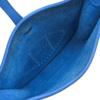 Hermes Shoulder Bag Evelyne TPM 16 Taurillon Clemence Blue Zelige Silver — view 5