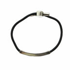 Louis Vuitton Bracelet LV Space Bangle Logo Silver Color Black — view 2