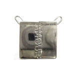 Hermes Amour Pair Necklace Symbol Plate Pendant Silver
