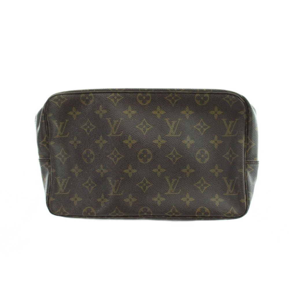 Louis Vuitton Monogram Trousse Toilet 28 Vintage Pouch Case Logo Brown MQ OH — view 2