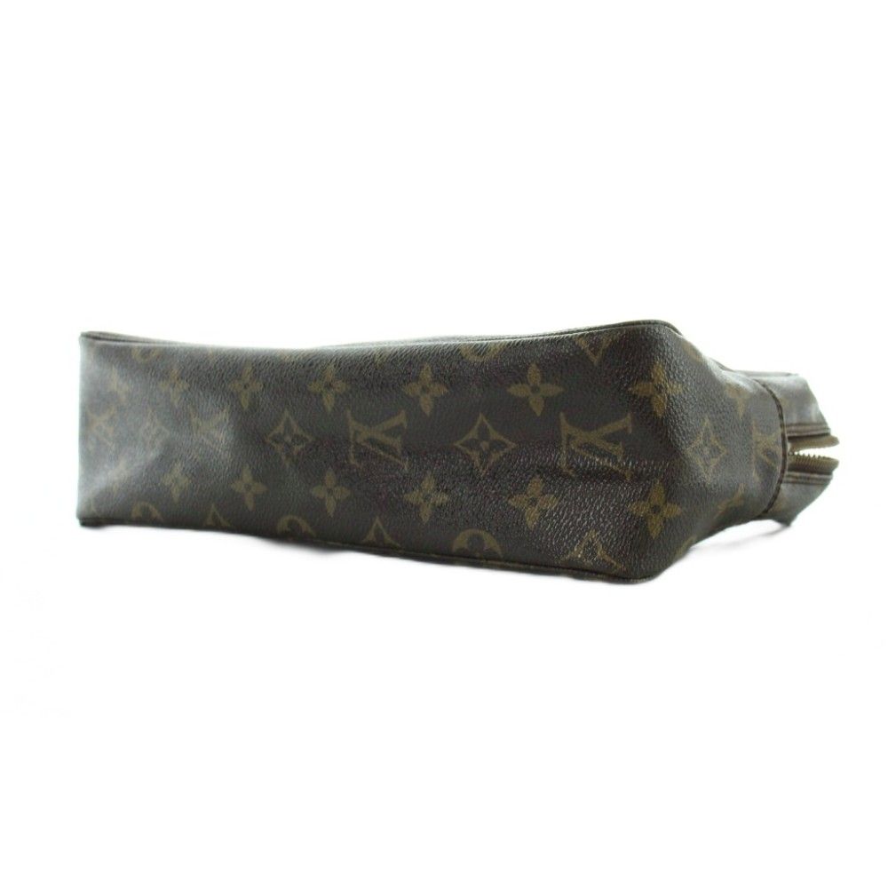 Louis Vuitton Monogram Trousse Toilet 28 Vintage Pouch Case Logo Brown MQ OH — view 4