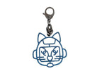 Chanel Key Holder Cat Robot Blue Gunmetal Metal