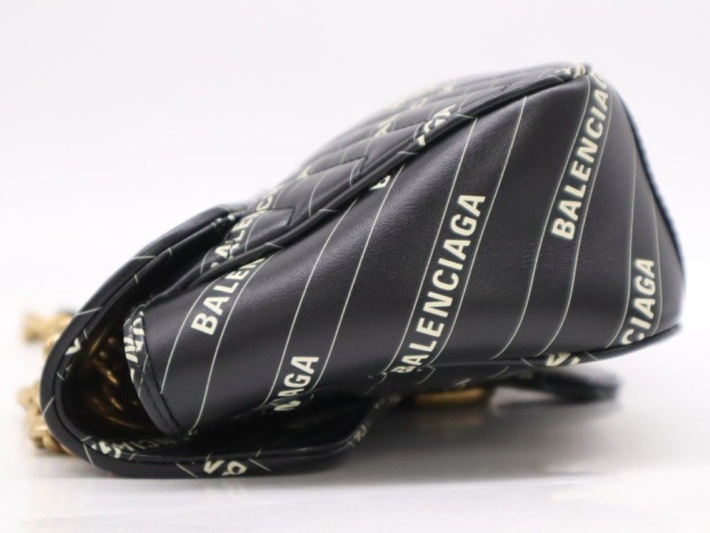 Gucci Shoulder Bag Hacker Project GG Marmont Black Leather Collaboration — view 3