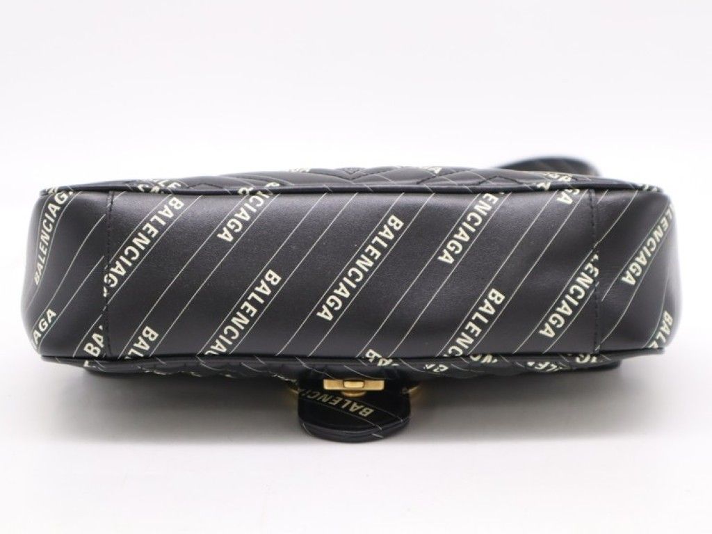 Gucci Shoulder Bag Hacker Project GG Marmont Black Leather Collaboration — view 4